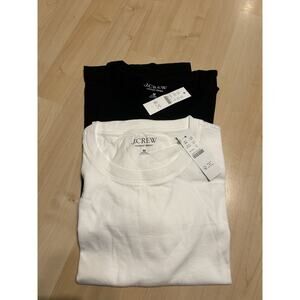 J. Crew Vintage jersey classic-fit crewneck T-shirt Black And White Shirt Size M